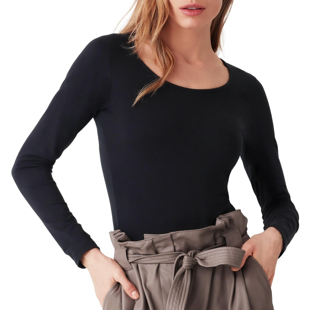Cotonella - Maglia Sottogiacca Manica Lunga Scollo Largo In Caldo Cotone 100%  Art. 3503