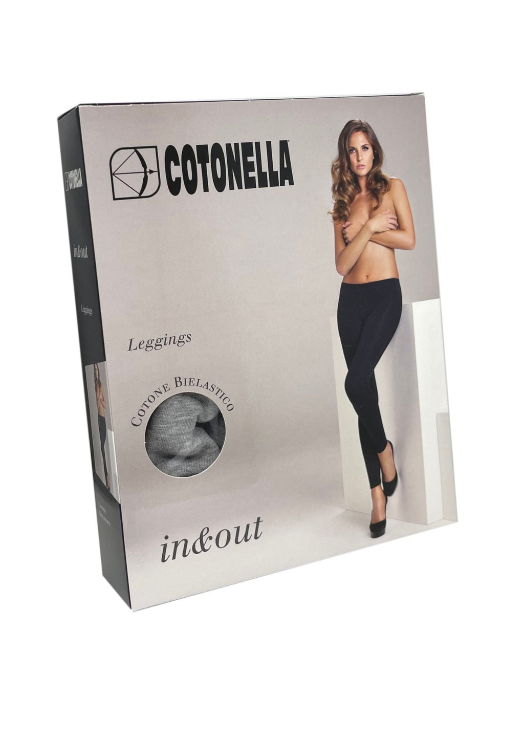 Cotonella - Leggings Donna Bielastico In Cotone