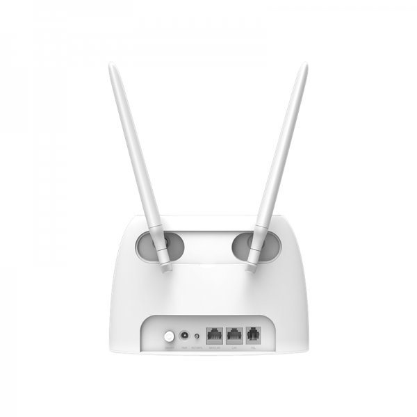 TENDA ROUTER 4G/LTE 300Mbps, 1XLAN/WAN 10/100, 1XLAN 10/100, 1XRJ11 VOLTE, 2 ANTENNE [4G06]