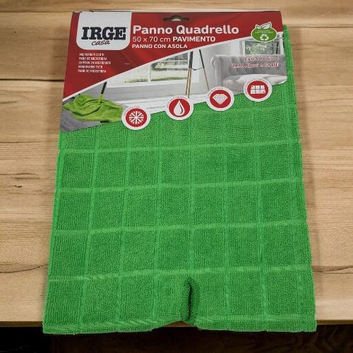 Irge Casa - Panno Quadrello Per Pavimenti In Microfibra Con Asola Mis. 50x70  Art. Pan3314a Quadrello