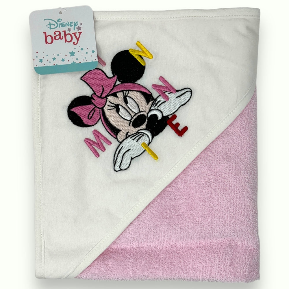 Disney Baby - Accappatoio Triangolo Neonata In Spugna Di Puro Cotone Ricamato  Art. Wb7020ma