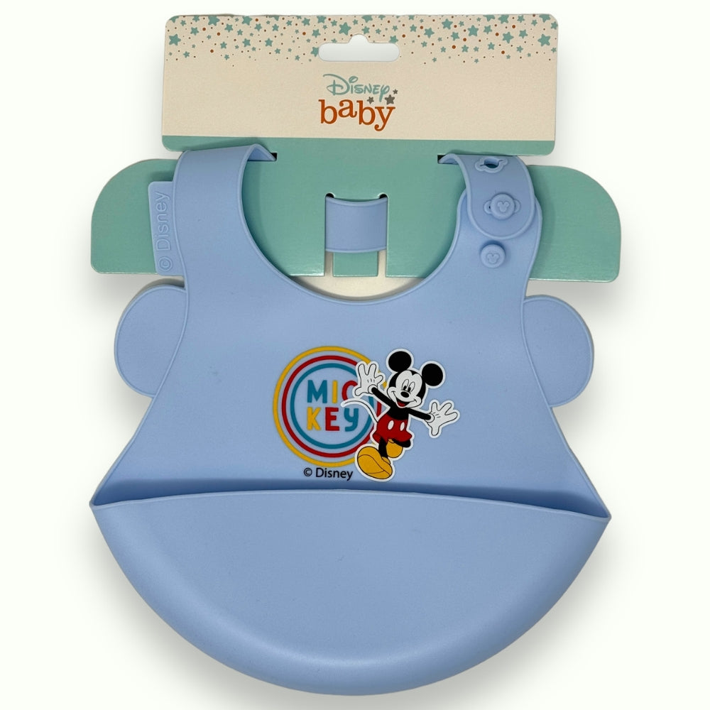 Disney Baby - Bavetta Piccola In 100% Silicone Con Stampa Disney  Art. Wd9657