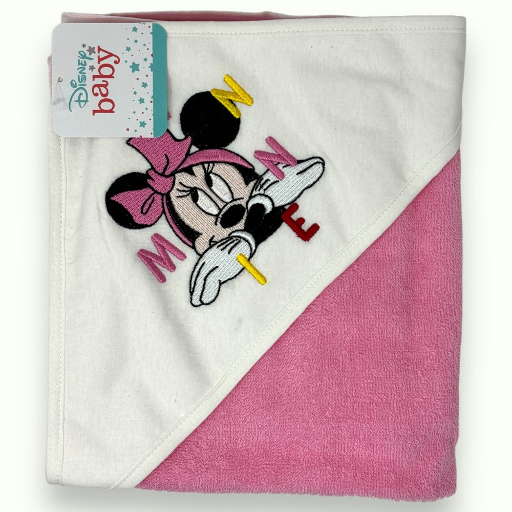 Disney Baby - Accappatoio Triangolo Neonata In Spugna Di Puro Cotone Ricamato  Art. Wb7020ma