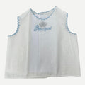 Nancy - Camicia Della Fortuna - Camicina Della Fortuna Neonato Senza Manica Puro Cotone Ricamo Principino-principessa Art. 81