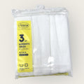 Nancy Baby Confezione 3 Pezzi Quadrato Garza 100% Cotone Mis. 75x75 Bianco  Art. 508