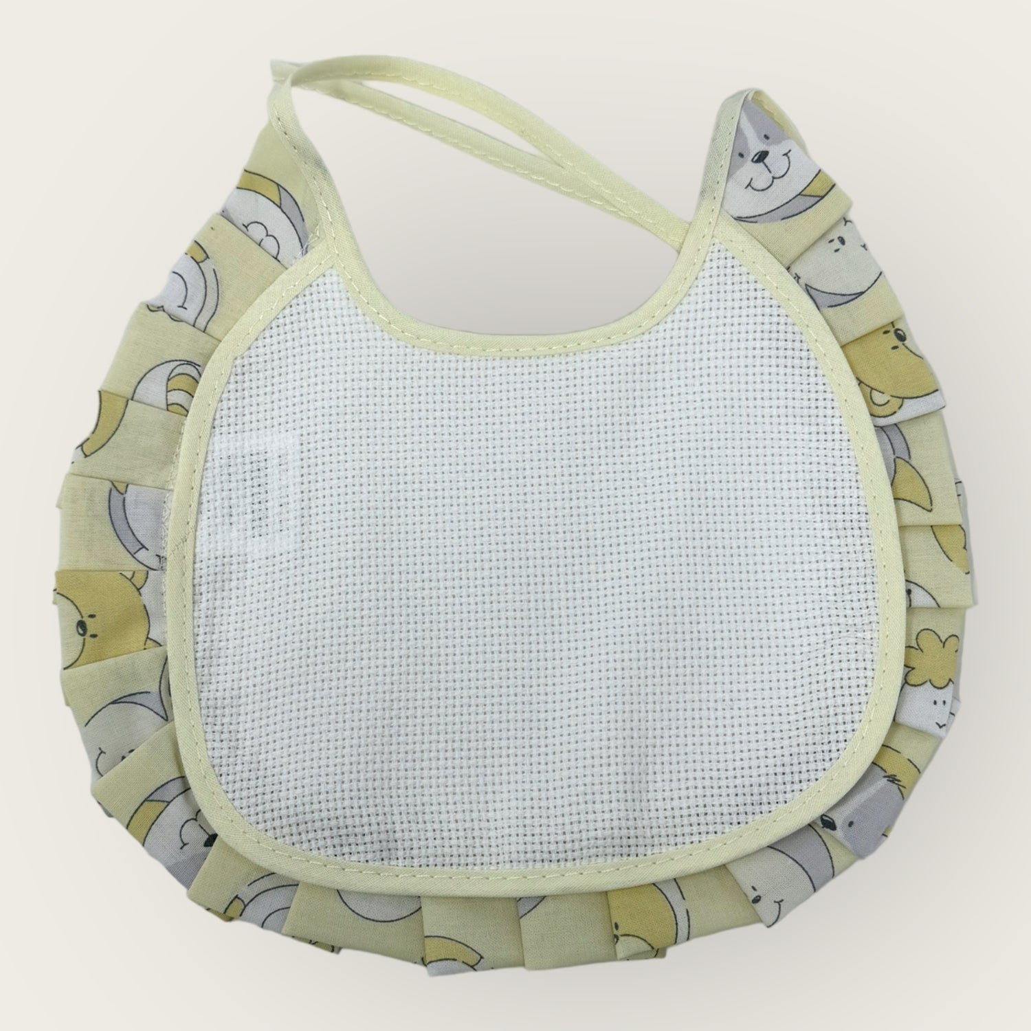 Irge Baby Idea Ricamo Bavetta Misura Piccola In Puro Cotone Tela Aida 4 Colori  Art Ir994