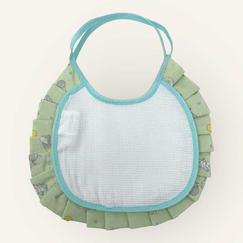 Irge Baby Idea Ricamo Bavetta Misura Piccola In Puro Cotone Tela Aida 4 Colori  Art Ir994