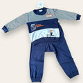 Mondoblu - Pigiama Neonato In Cotone Stampato Lungo In Puro Cotone Pantalone Anatomico Art.24711