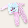 Mondoblu - Pigiama Neonato Femminuccia Stampato Lungo In Puro Cotone Pantalone Anatomico Art. 24718