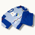 Mondoblu Primavera  Pigiama Baby Masch. Stampato Lungo In Puro Cotone Pantalone Anatomico Art. 25702