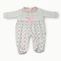 Nazareno Gabrielli Tutina Baby Femminuccia In Caldo Cotone Con Applicazioni E Ricamo Art. Ng2212-96