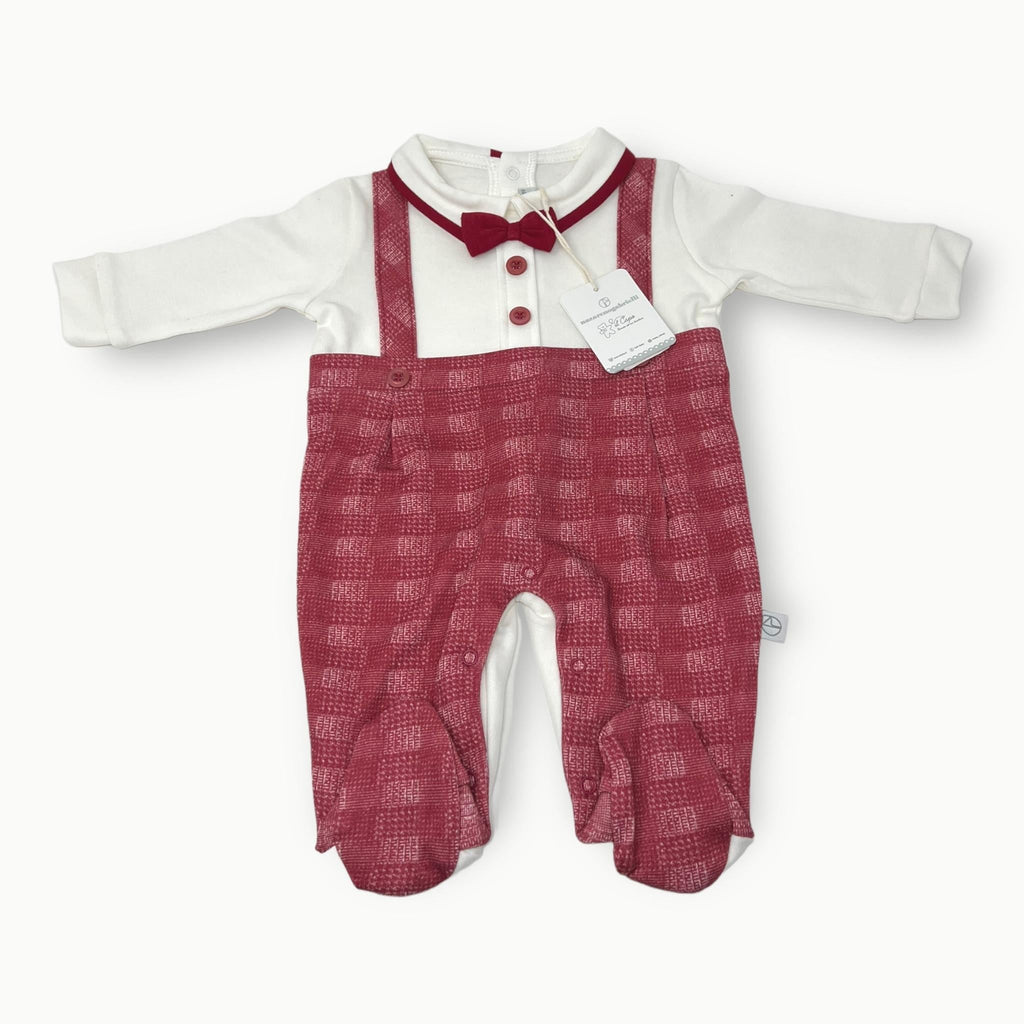 Nazareno Gabrielli Tutina Baby Maschietto In Caldo Cotone Con Applicazioni Art. Ng2112-56