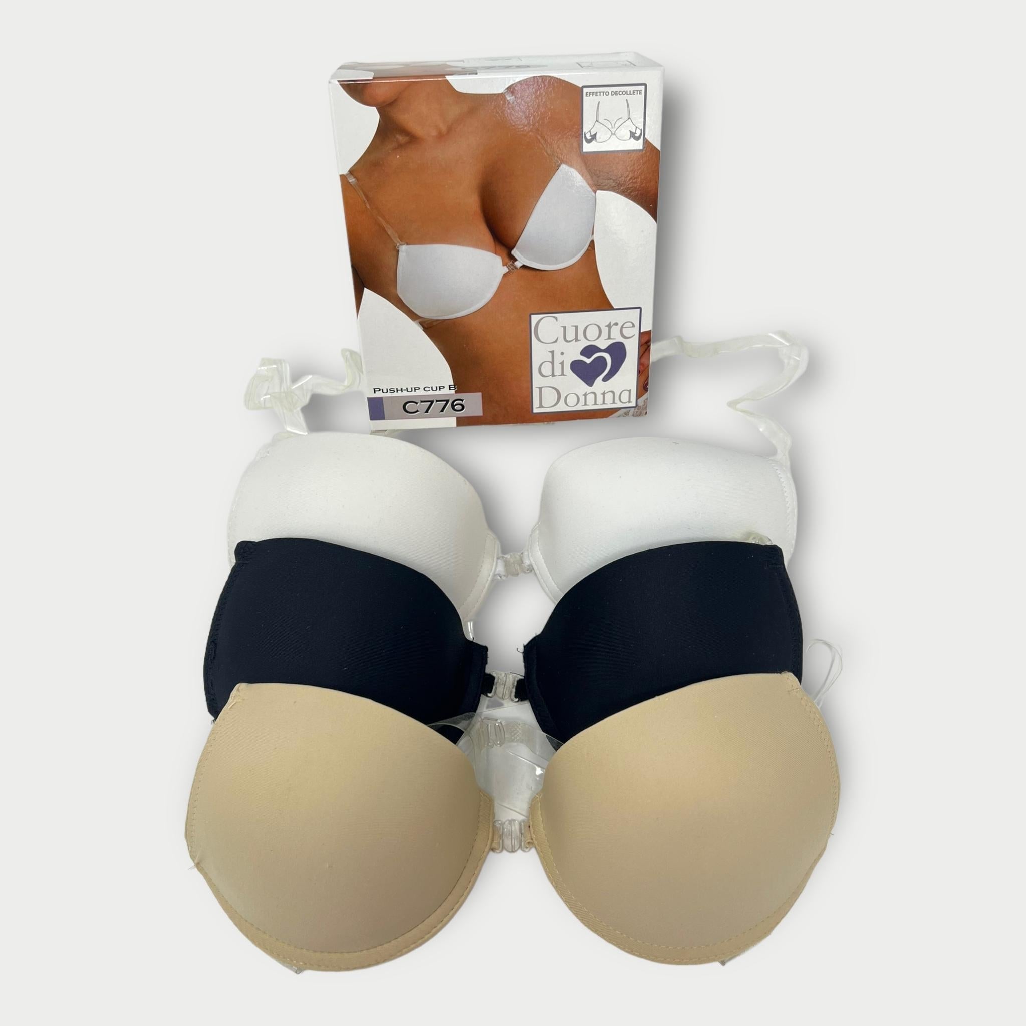 Reggiseno In Microfibra Con Ferretto Spalline E Dorsale Soliconato Coppa B  C776aris