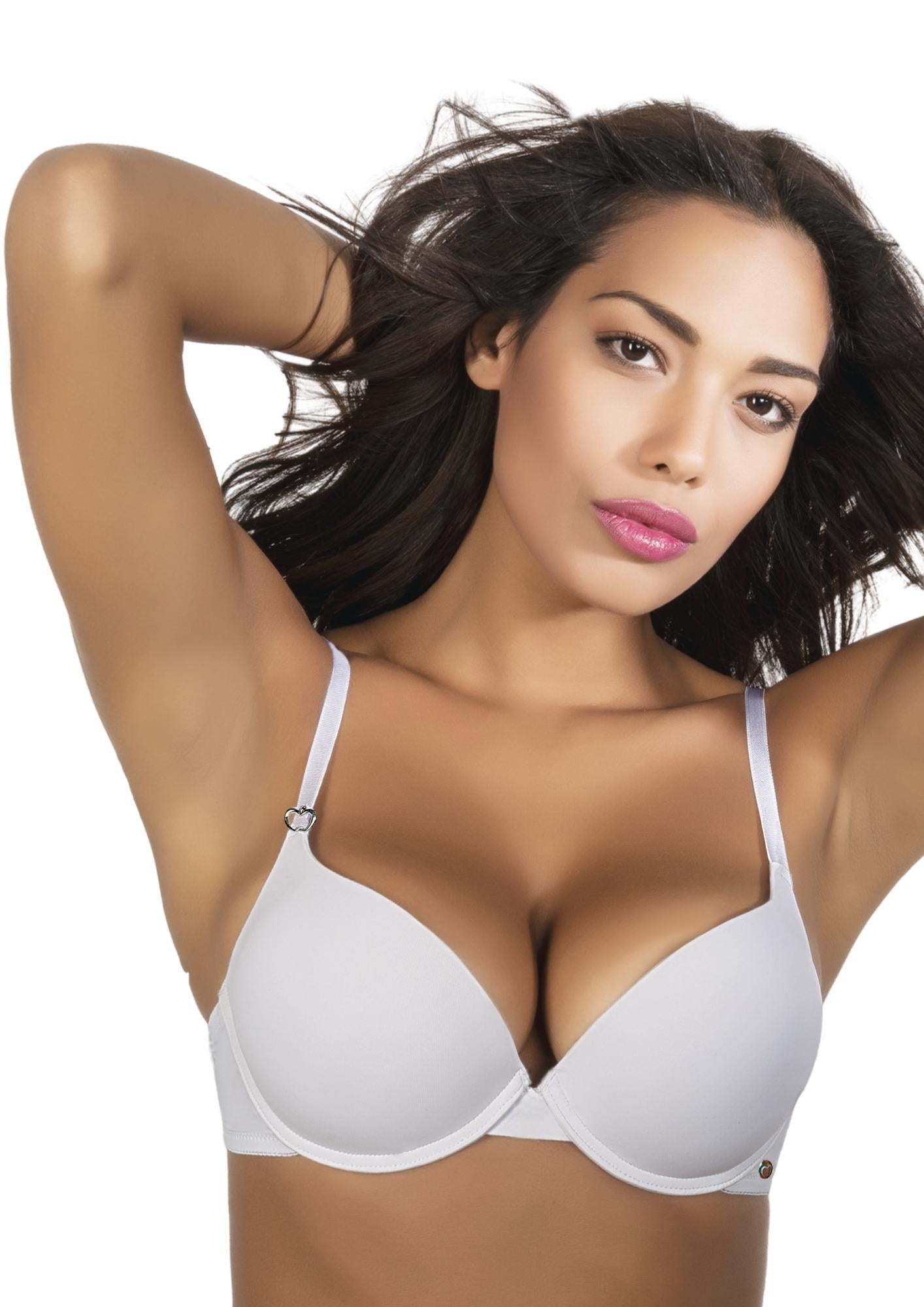 Reggiseno In Microfibra Doppia Imbottitura Push Up Con Ferretto Coppa B Baci & Abbracci Art. Bar002 Regg