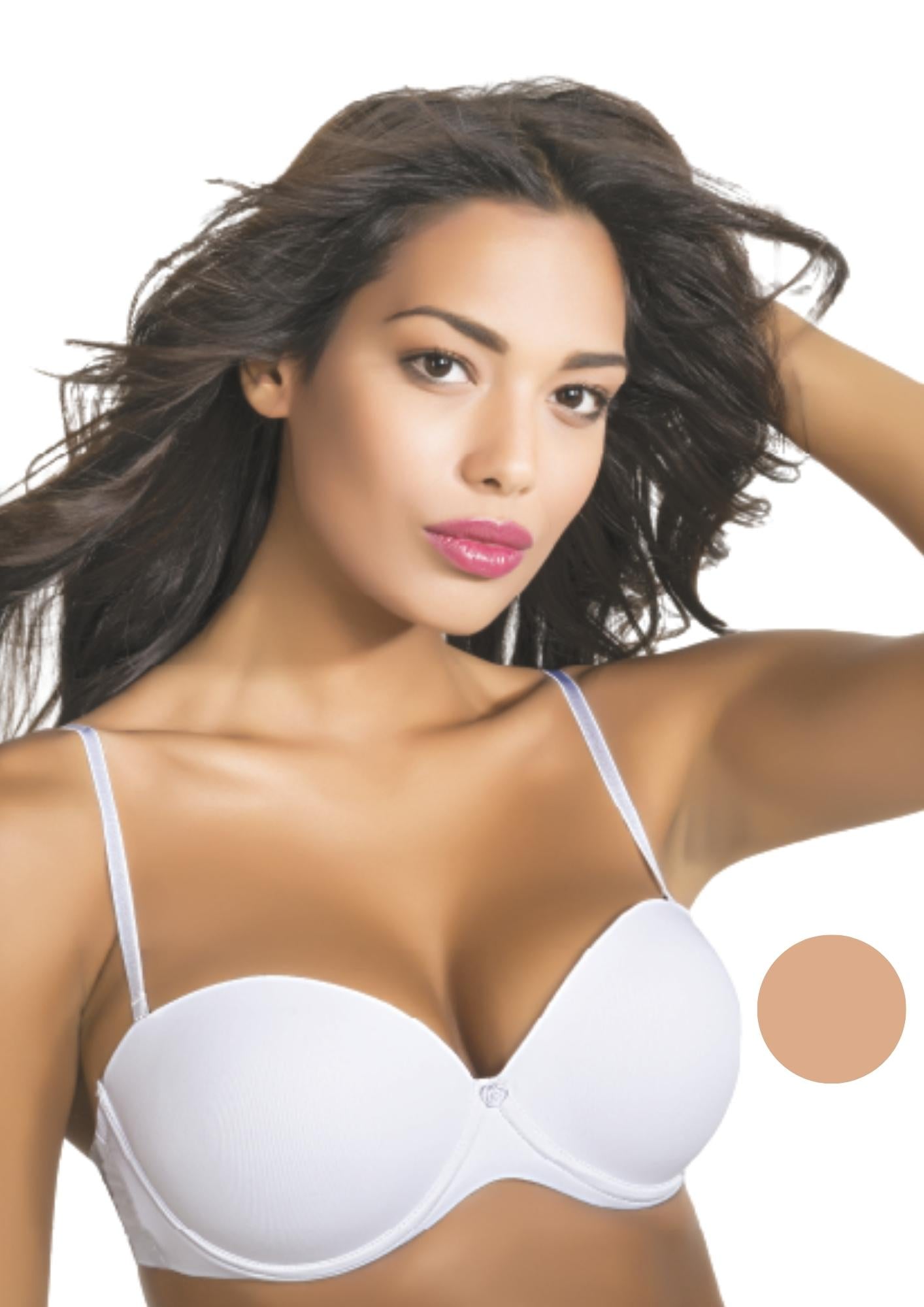 Reggiseno Balconcino In Microfibra Imbottito Coppa B Con Ferretto Baci & Abbracci Art. Bar005 Regg