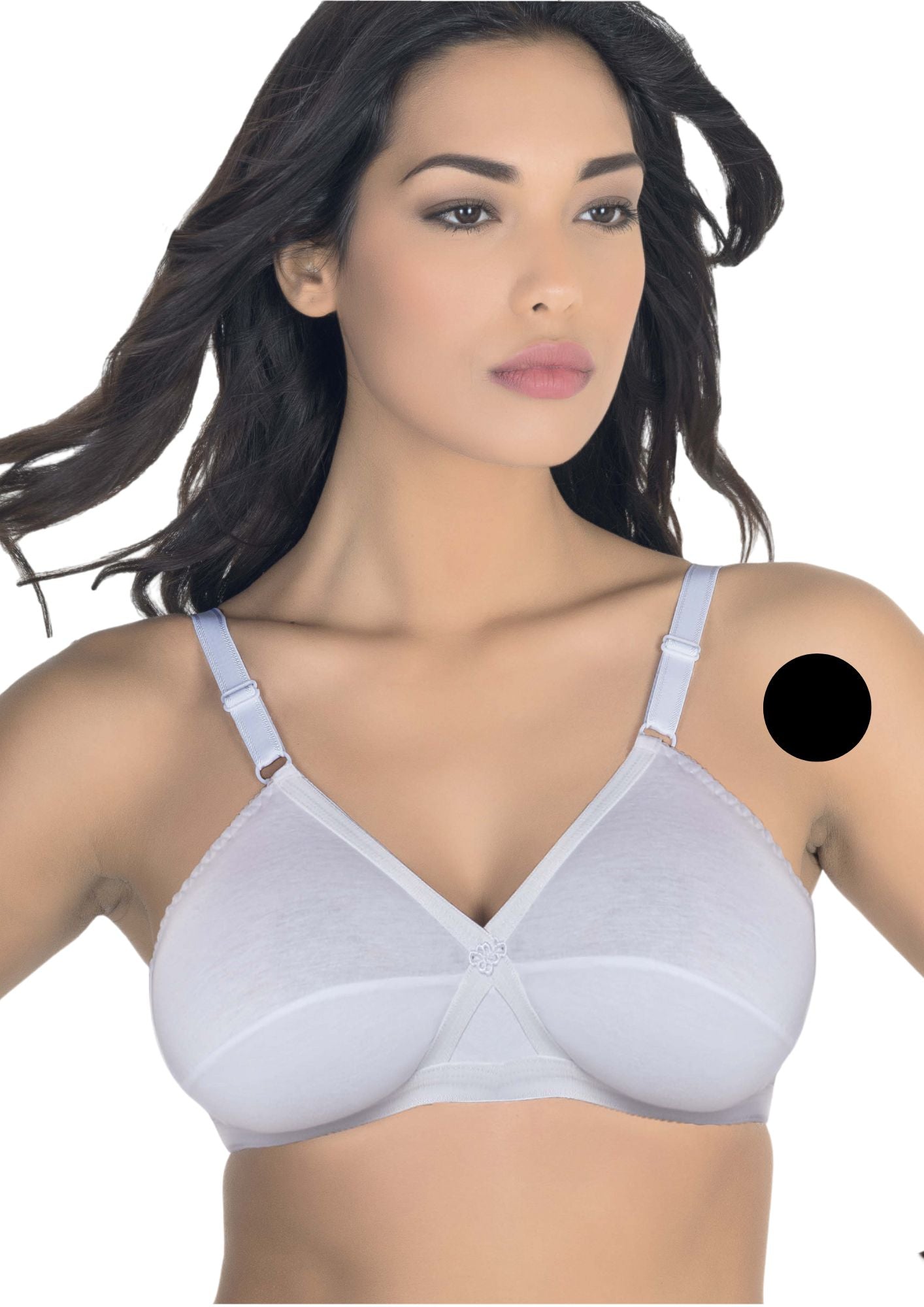 Reggiseno In Cotone Con Spalline Rinforzate Coppa B  Giuliaaris