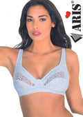Reggiseno In Microfibra Inserto In Pizzo Coppa C  Luciaaris