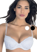 Reggiseno In Pizzo Coppa C - Art. Martina - Bianco Nero