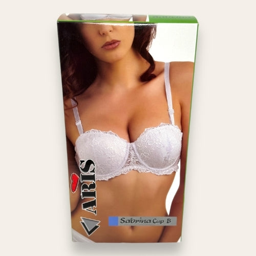 Aris Reggiseno A Balconcino In Pizzo Imbottito Con Coppe Graduate  Coppa B  Art. Sabrina