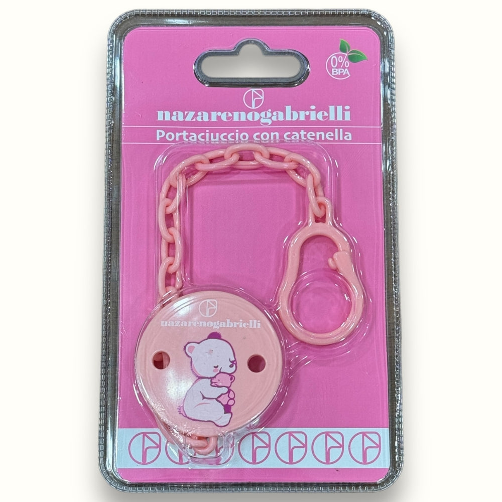 Nazareno Gabrielli - Portaciuccio A Catenella Disponibile In Colori Celeste E Rosa