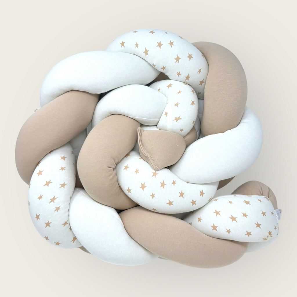 Irge Treccia Paracolpi 2 Metri Lettino Baby Imbottita  Esterno Cotone Art. Ir1111