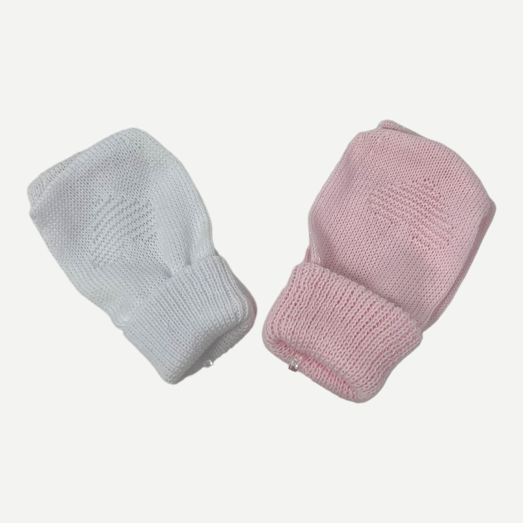 Nancy - 2 Paia Muffole Neonato In Puro Cotone Art.1808