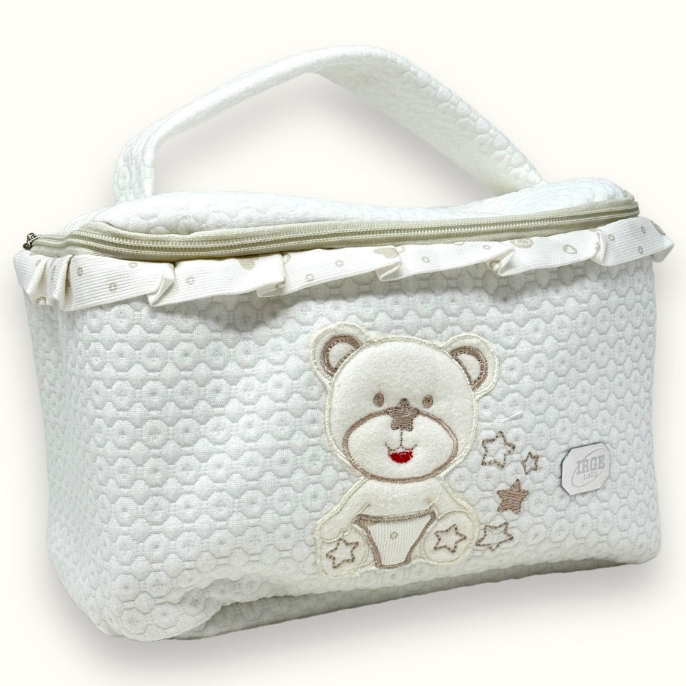 Irge Baby - Beauty Portaoggetti In Jacquard Trapuntato Ricamato Con Zip  Ir1847