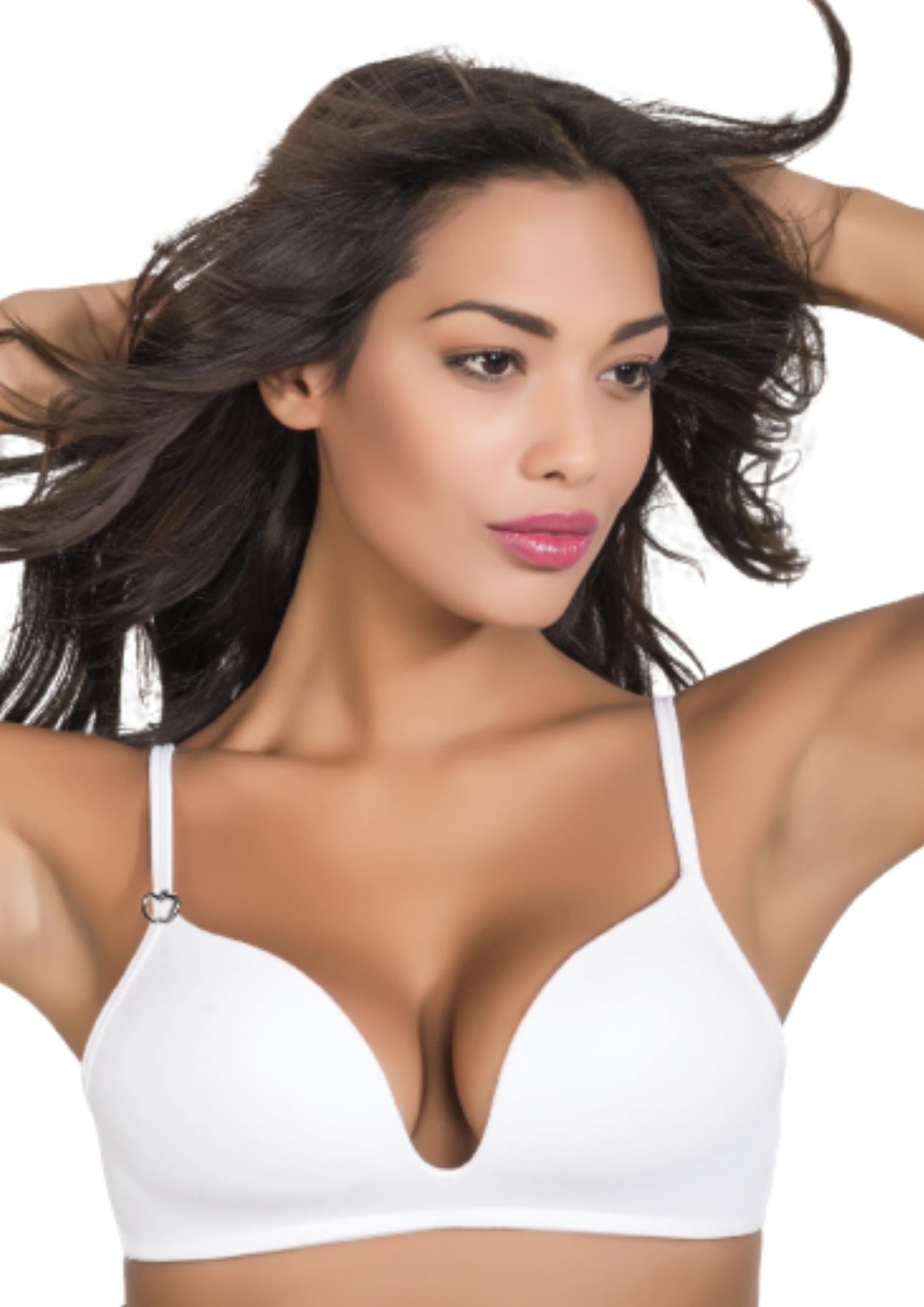 Reggiseno In Cotone Imbottito Senza Ferretto Coppa B  Baci & Abbracci