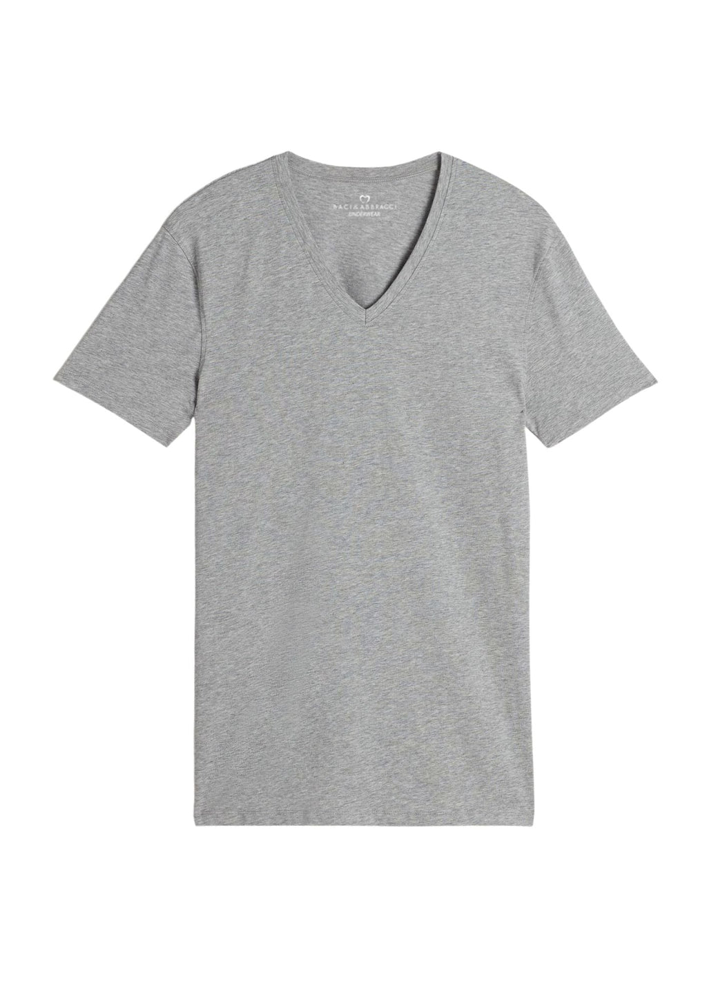 Baci E Abbracci - Maglia In Cotone Elasticizzato Scollo V Bianche E Colorate Art. Bats005