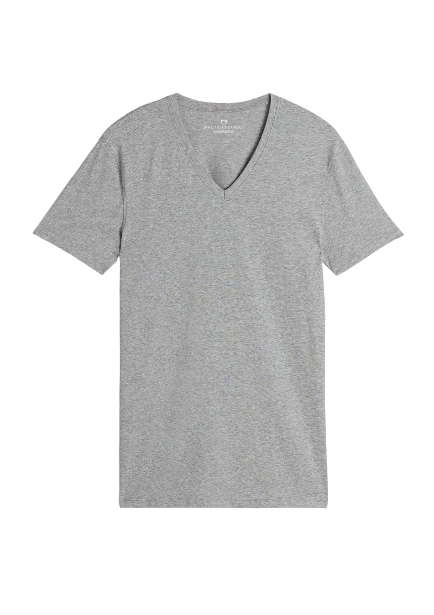 Baci E Abbracci - Maglia In Cotone Elasticizzato Scollo V Bianche E Colorate Art. Bats005