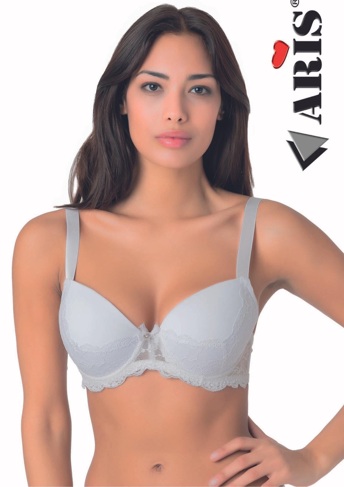 Reggiseno Microfibra In Pizzo Imbottito Con Ferretto Coppa C  Ivanaaris
