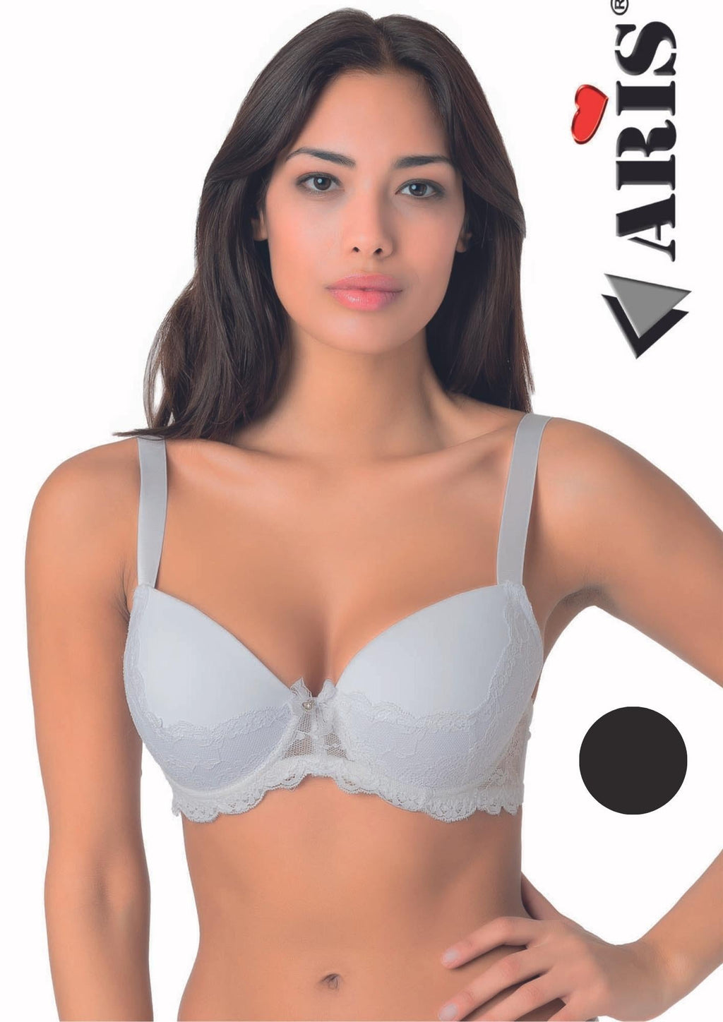 Reggiseno Microfibra In Pizzo Imbottito Con Ferretto Coppa C  Ivanaaris