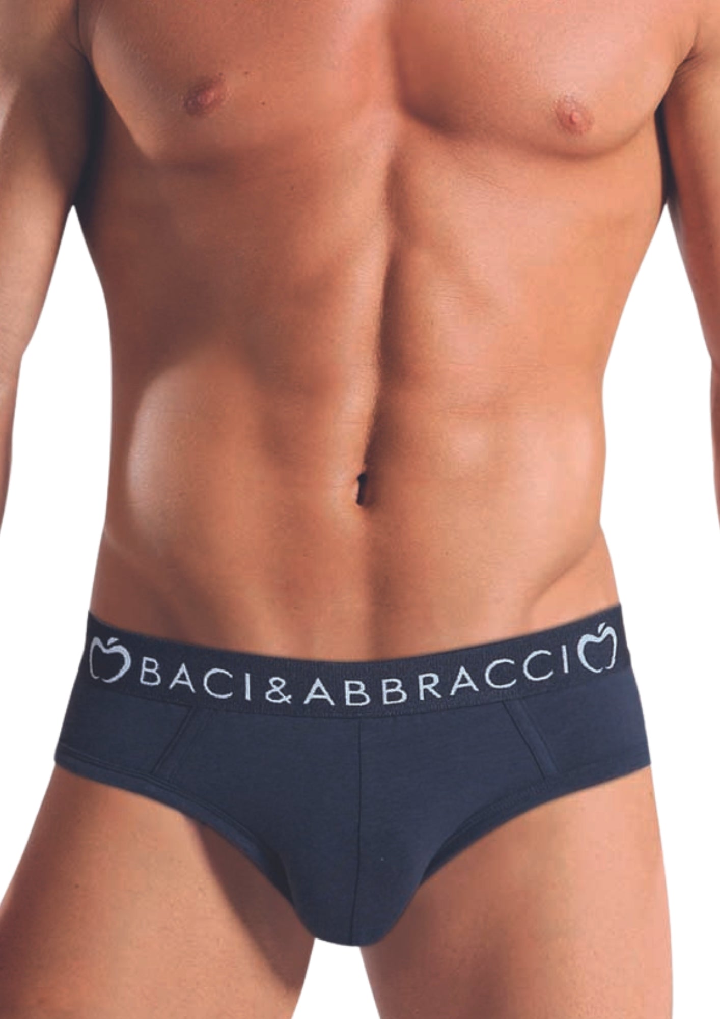 Baci & Abbracci Pacco Da 6 Slip Uomo In Cotone Art. Bao1103