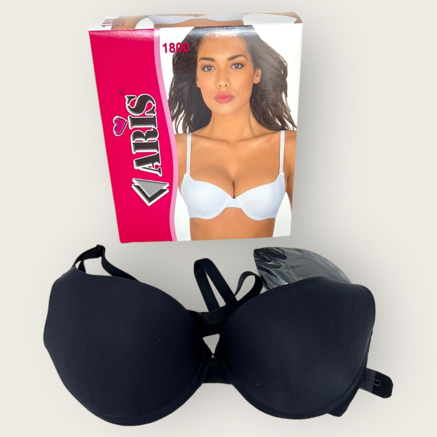 Aris Reggiseno Push-up In Microfibra Con Imbottitura Estraibile  E Ferretto Confort  Art. 1800