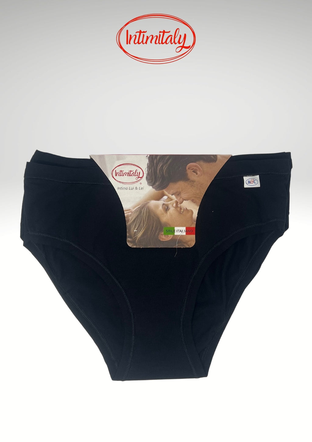 Pacco Da 3 Slip Donna In Cotone Vestibilita' Midi Bianco Nero  Art.tc104
