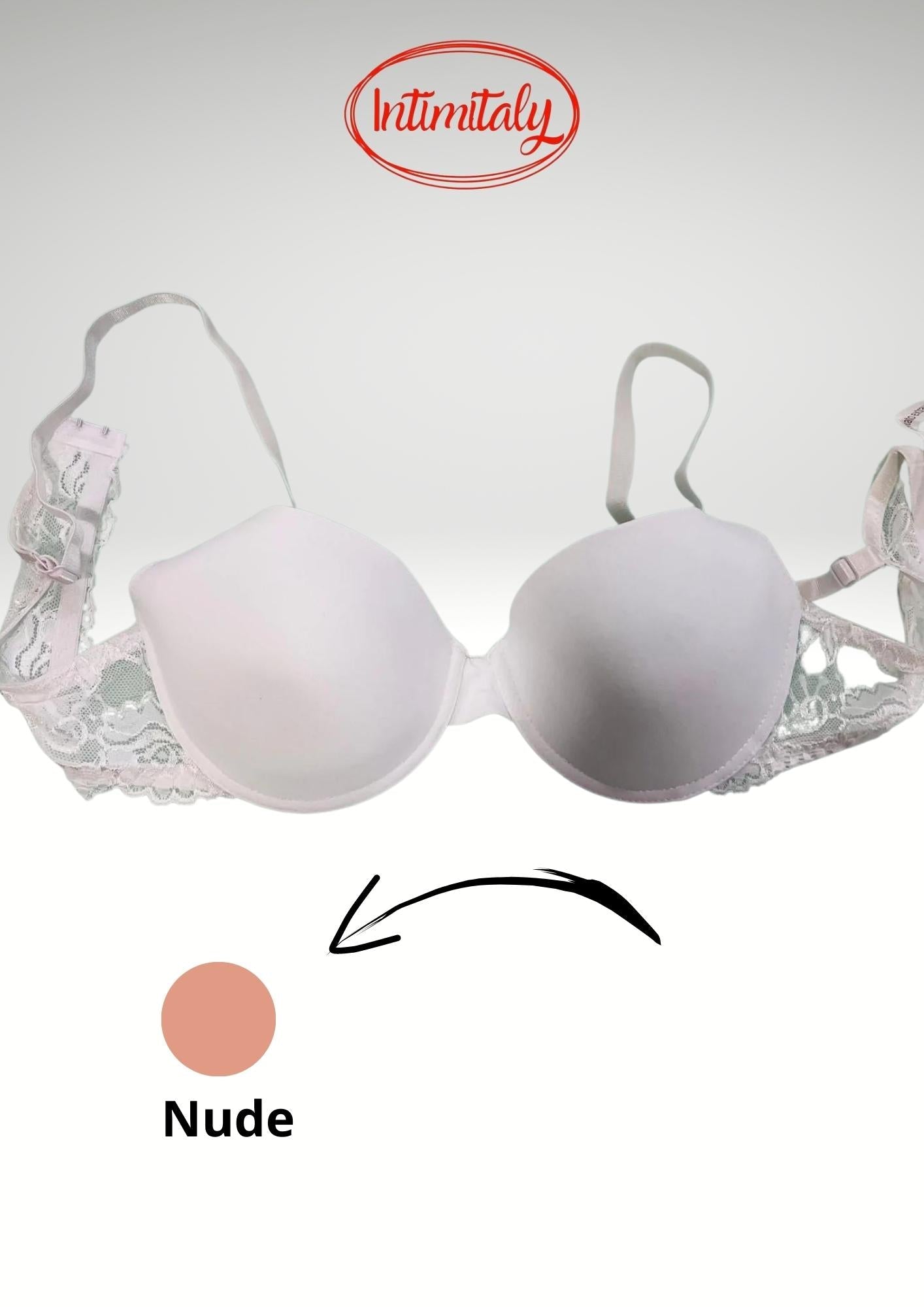 Reggiseno Imbottito In Microfibra Con Ferretto Dorsale In Pizzo Coppa B  Coccoaris