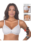 Reggiseno Imbottito In Pizzo Coppa C Con Ferretto  Aris2004