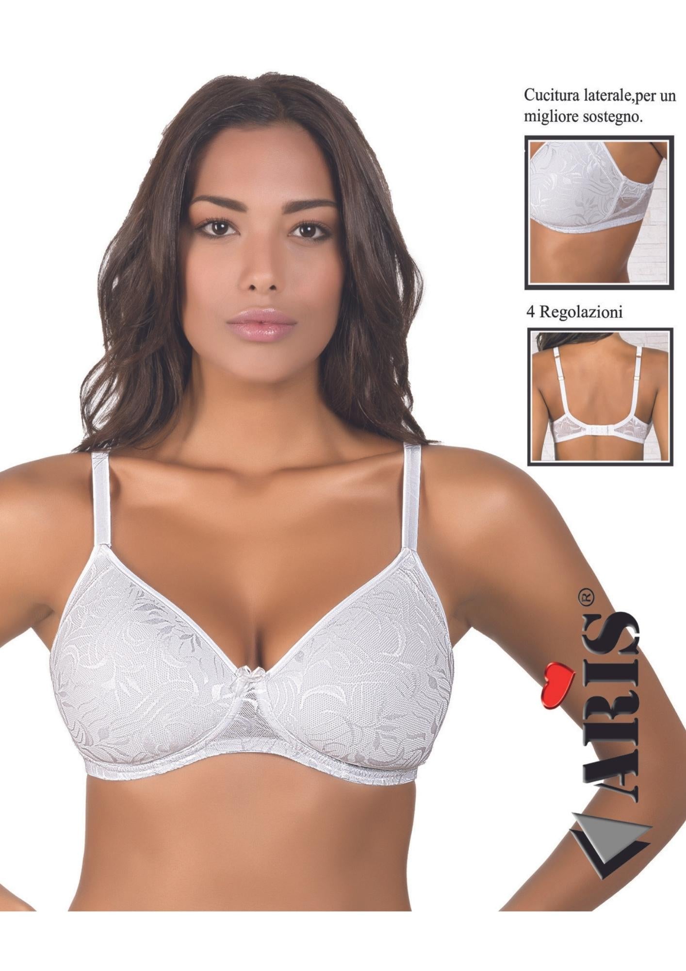 Reggiseno Imbottito In Pizzo Coppa C Con Ferretto  Aris2004