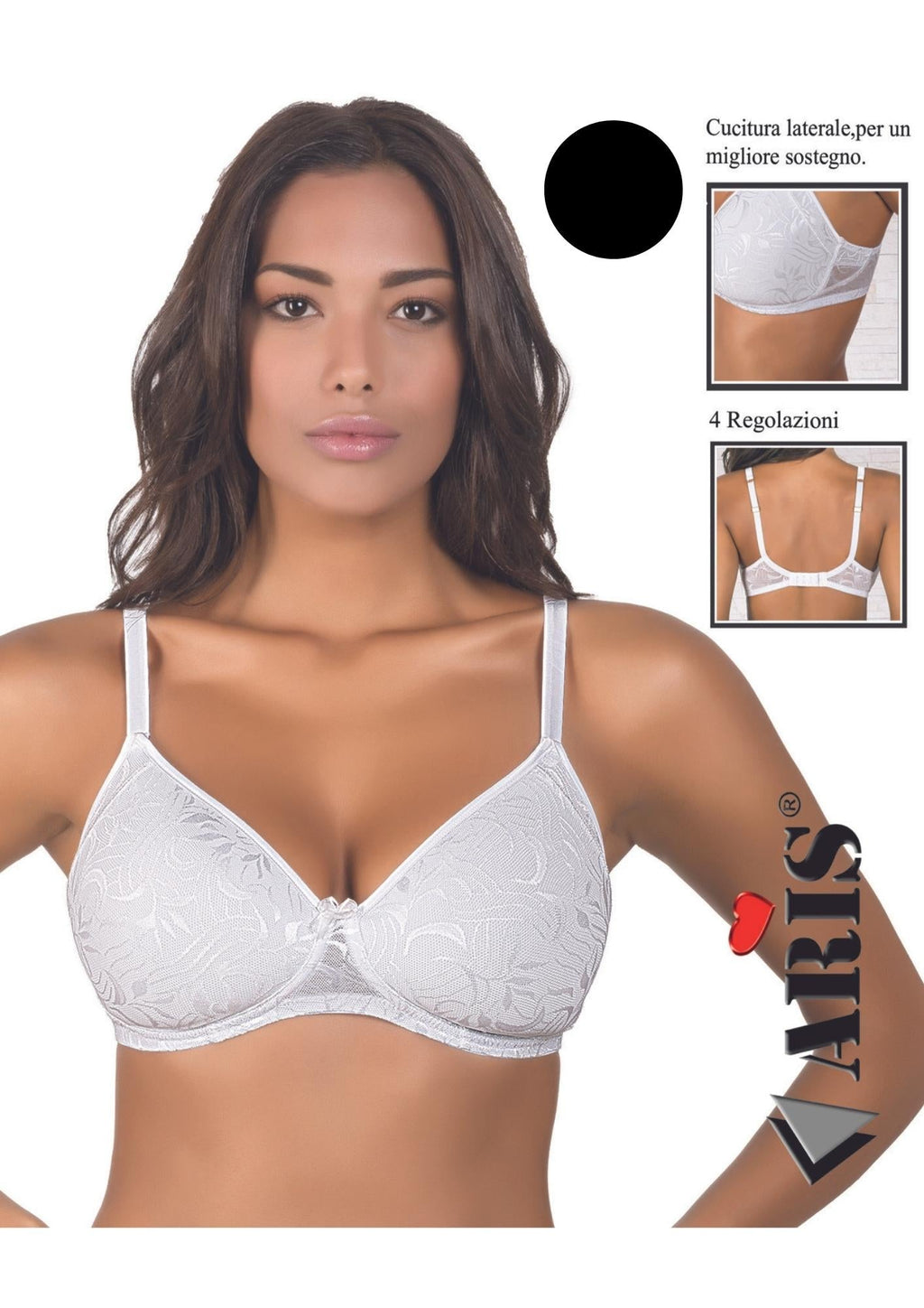 Reggiseno Imbottito In Pizzo Coppa C Con Ferretto  Aris2004