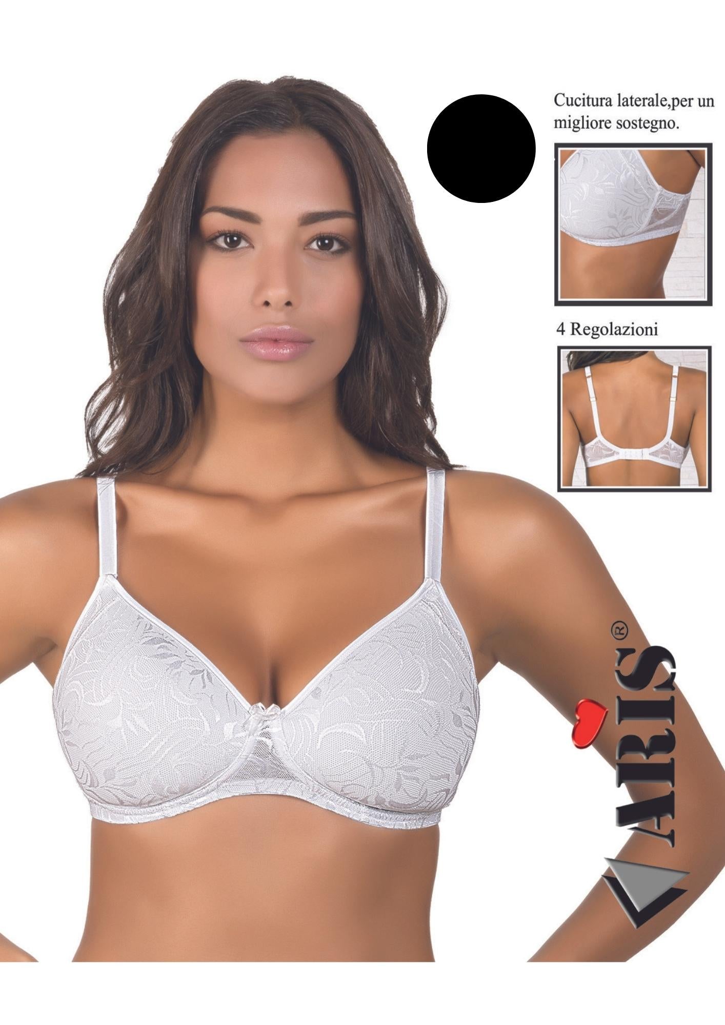 Reggiseno Imbottito In Pizzo Coppa C Con Ferretto  Aris2004