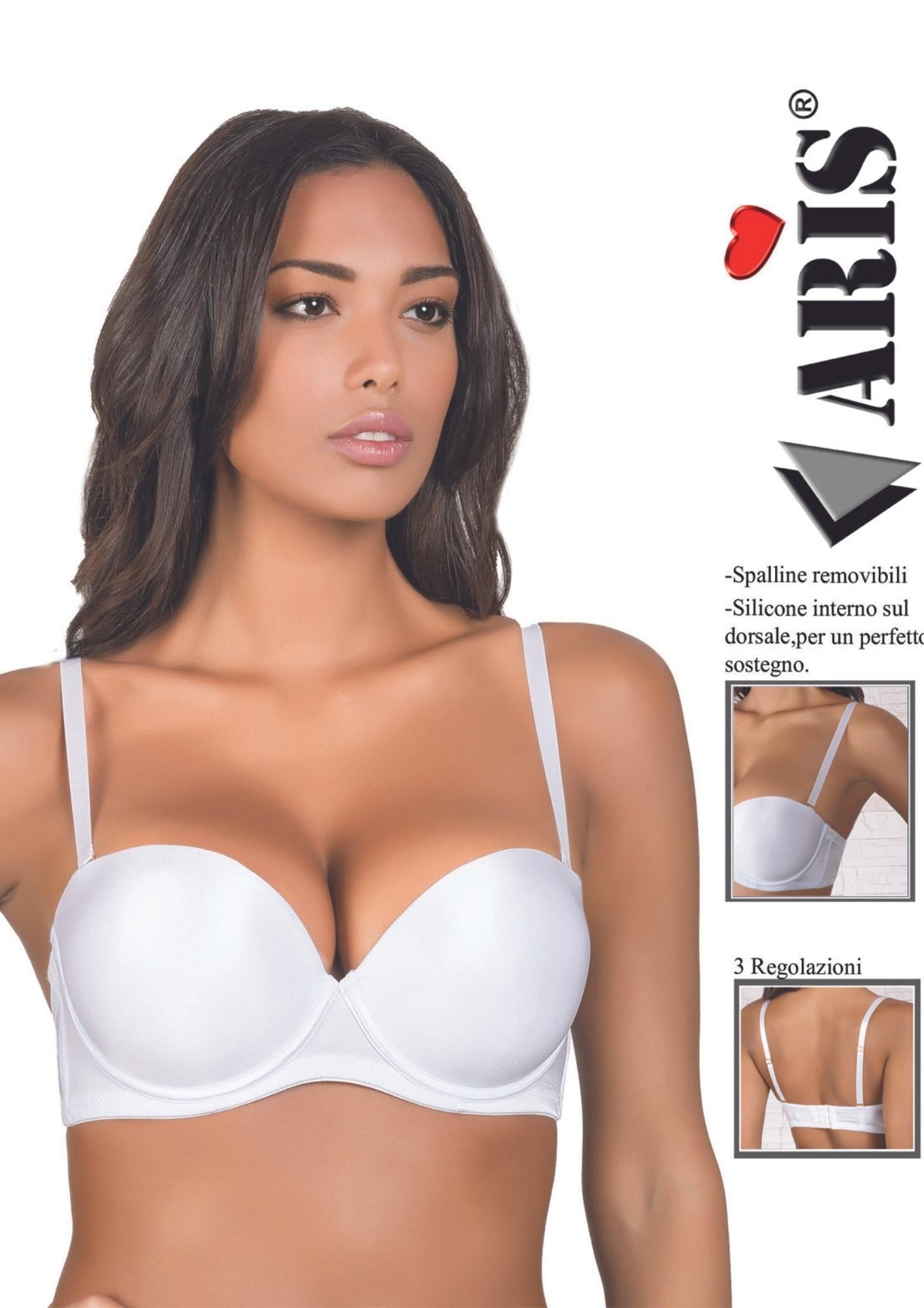 Aris - Reggiseno A Balconcino Push Up Coppa B Imbottitura In Gel Aris2000