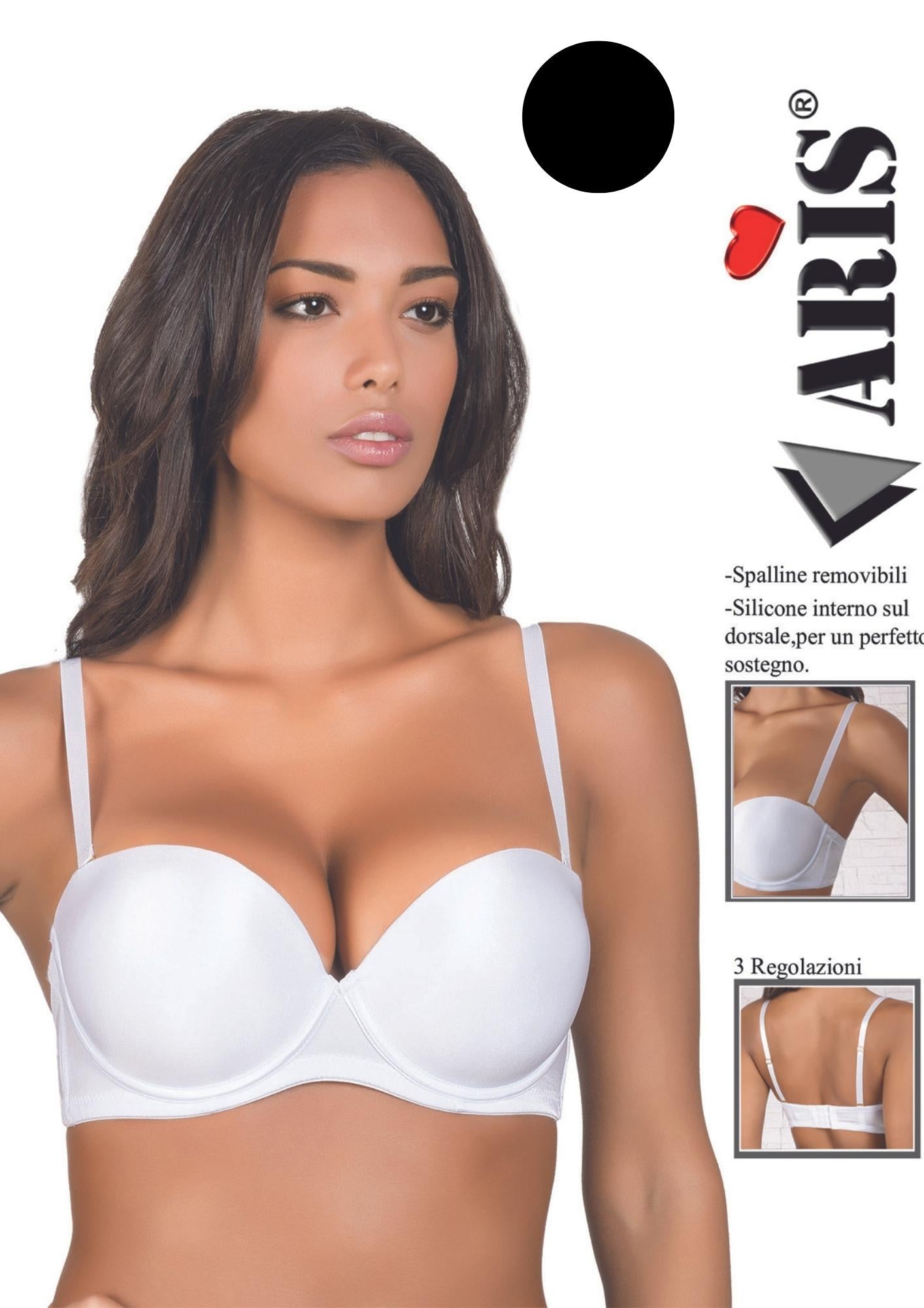 Aris - Reggiseno A Balconcino Push Up Coppa B Imbottitura In Gel Aris2000