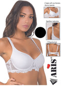 Reggiseno In Microfibra E Pizzo Coppa C Preformata Imbottita  Aris2008