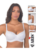 Reggiseno In Microfibra E Pizzo Coppa C Preformata Imbottita  Aris2014