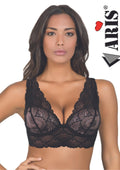 Reggiseno In Microfibra E Pizzo Coppa B Imbottita Con Ferretto  Aris2019