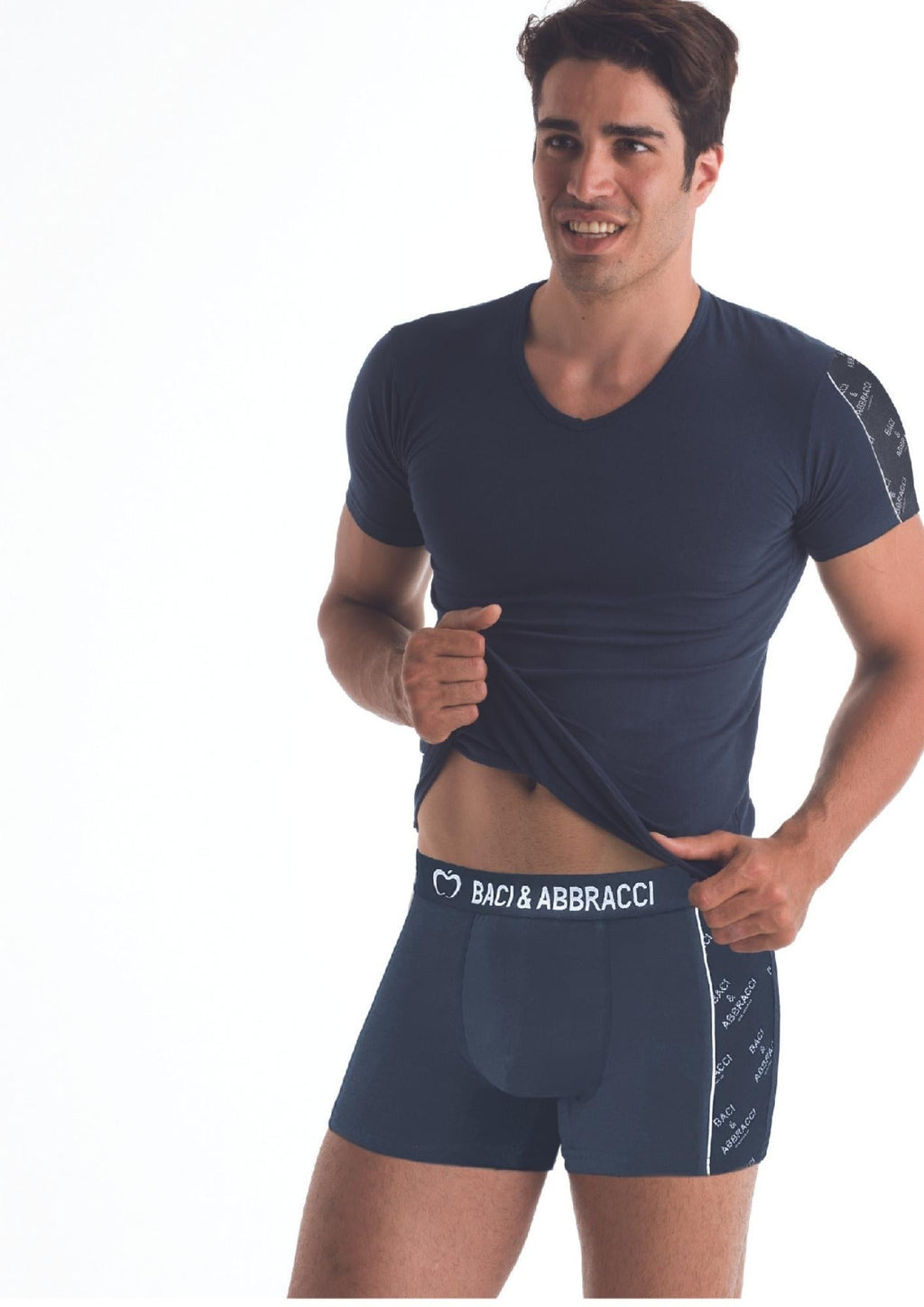 Coordinato Uomo Elasticizzato Punta Con Boxer Bau315