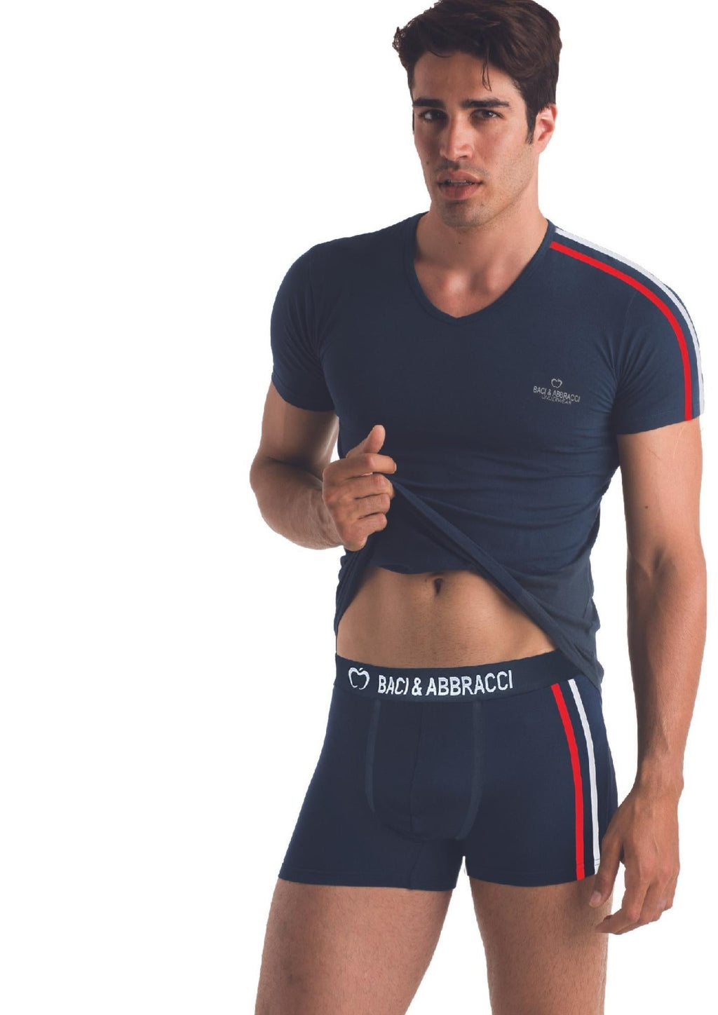 Coordinato Uomo Elasticizzato Punta Con Boxer Bau323