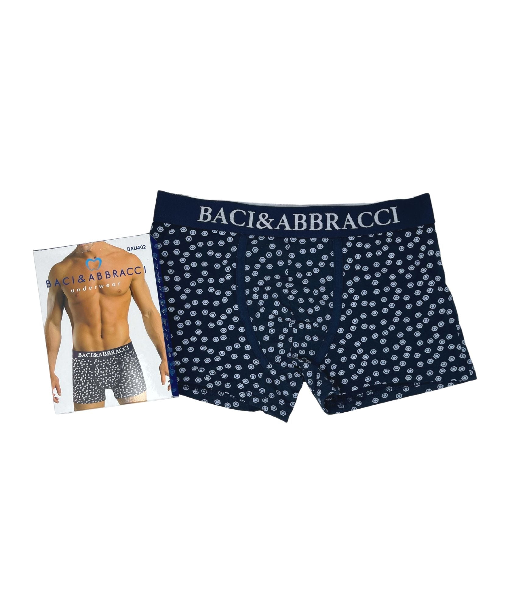 Baci E Abbracci - Boxer Uomo In Cotone Elasticizzato Bau402
