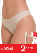 Aris - Pacco Da 2 Slip Donna Modello Brasiliana Taglio Laser
