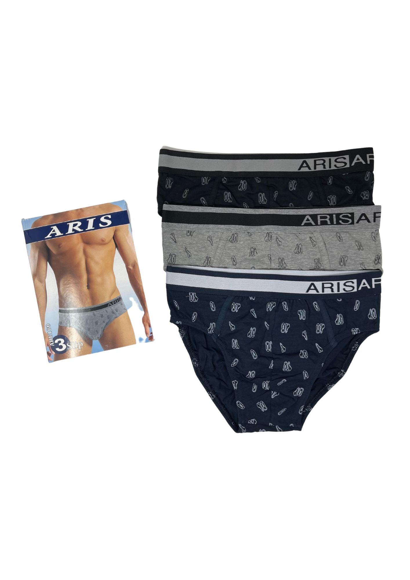 Aris - Pacco Da 3 Slip Uomo In Cotone Elasticizzato